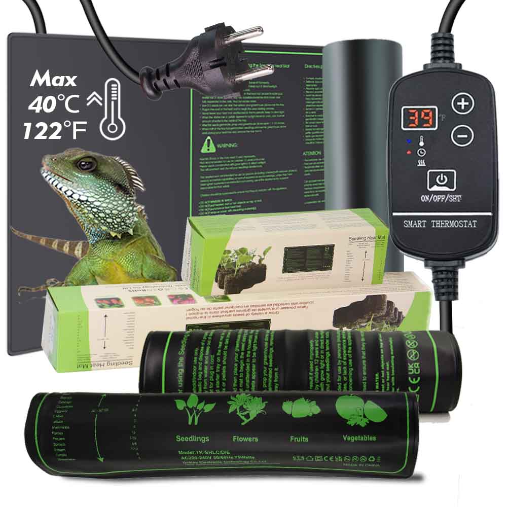 Reptile Heating Mat - Cuscinetto riscaldante per piante da 7-100W