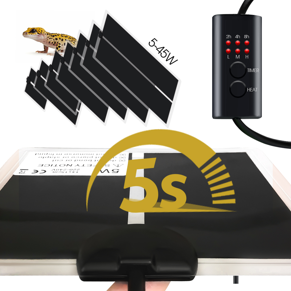 Reptile Heating Mat - Spina ue 5-20W rettili regolatore di
